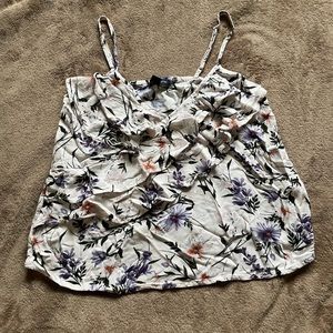 American eagle, frilly tank top